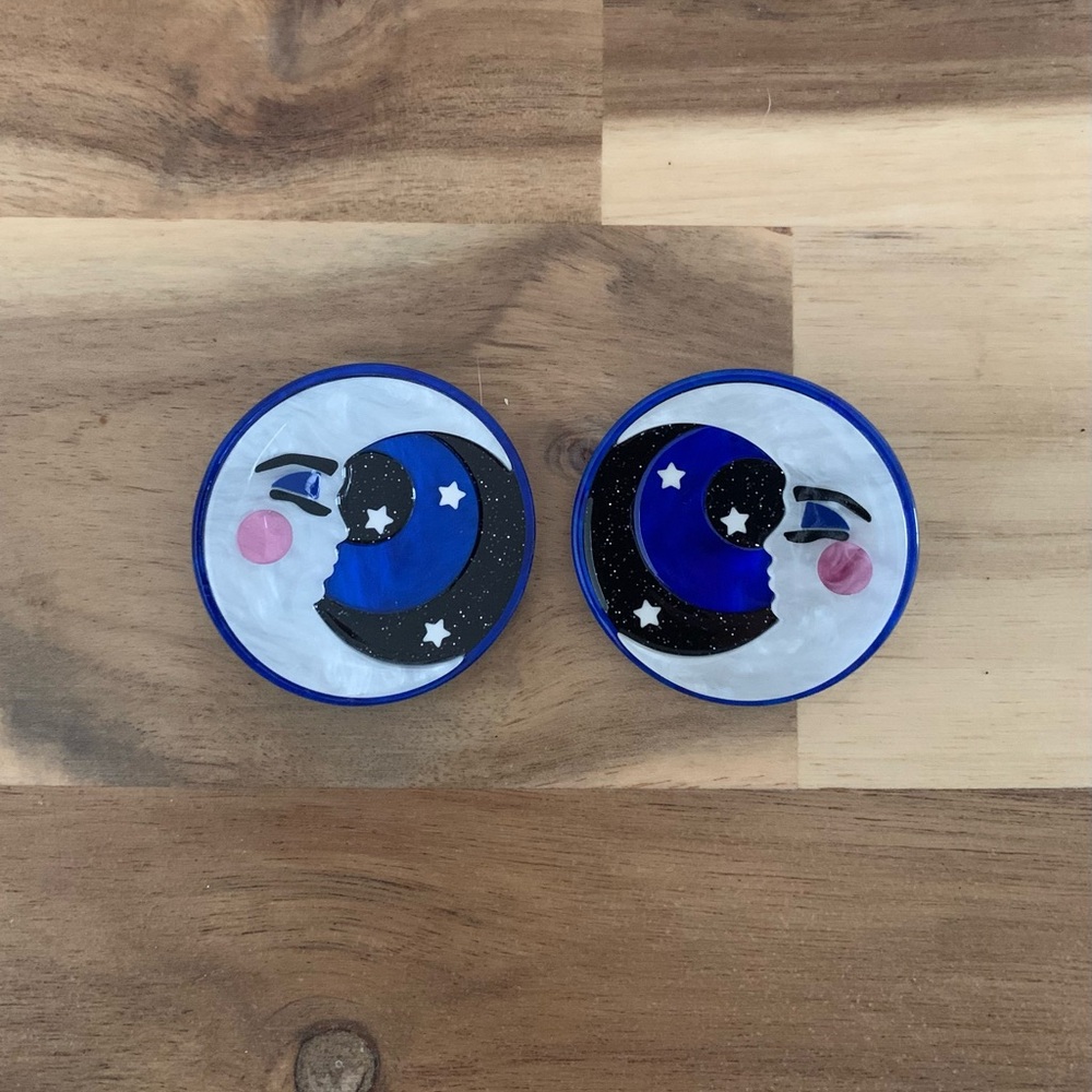 Erstwilder Dead of Night Hair Clips Set - 2 Piece NWOT